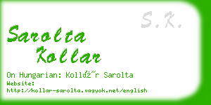 sarolta kollar business card